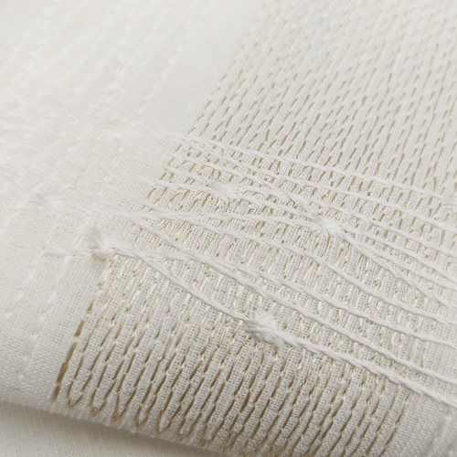 Visillo Bordado Deva · Blanco con...