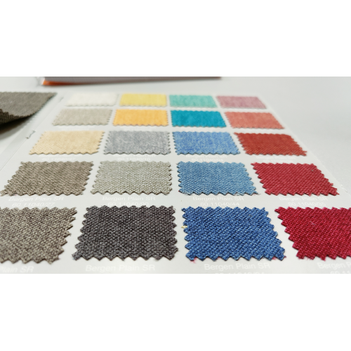 paleta de colores del tejido anti-manchas para tapizar