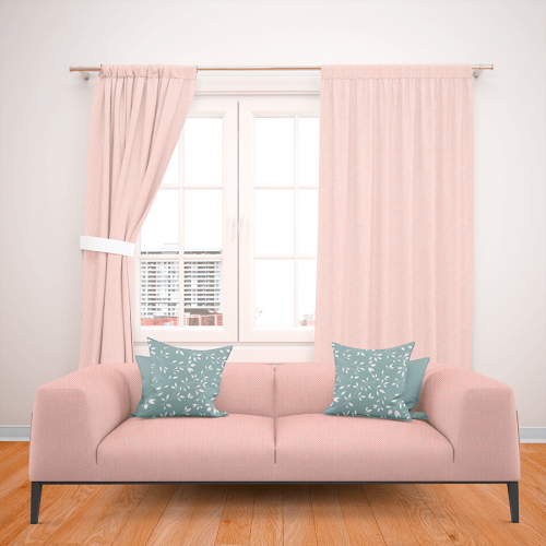 cortinas y sofas tapizados con tejido de diseño
